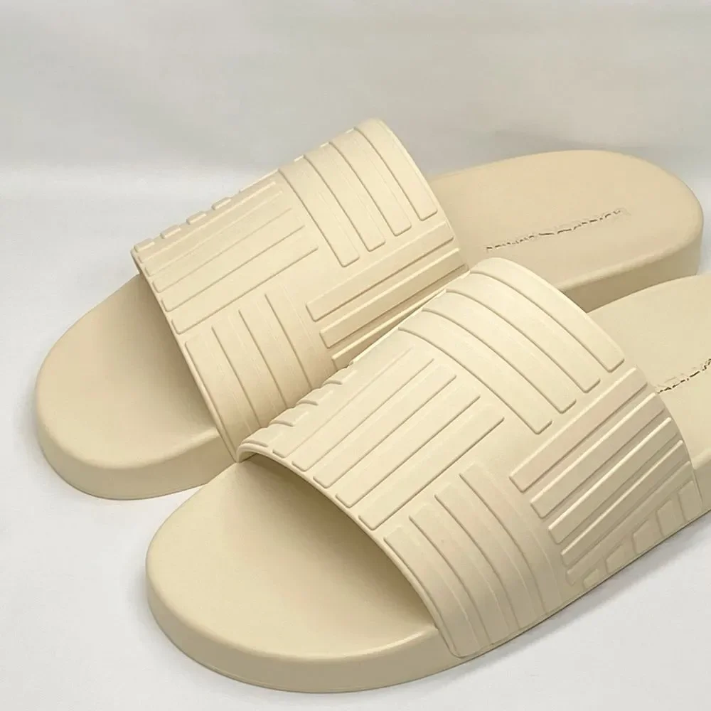Bottega Veneta Rubber Slide Sandals size 46/us size 13